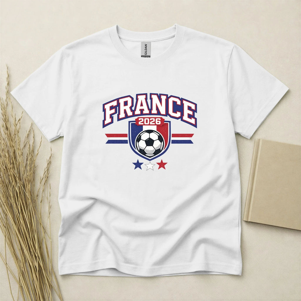 France 2026 Football Fan T Shirt Soccer Supporters Gildan Cotton Family Top
