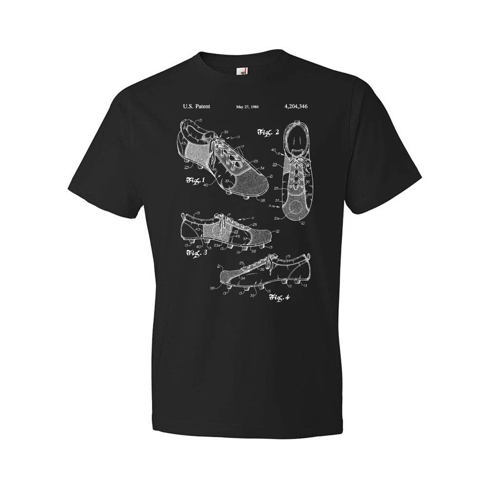 Soccer Shoe Patent Shirt Gift For Coach Gifts For Men Soccer T Shirts Dad Gifts