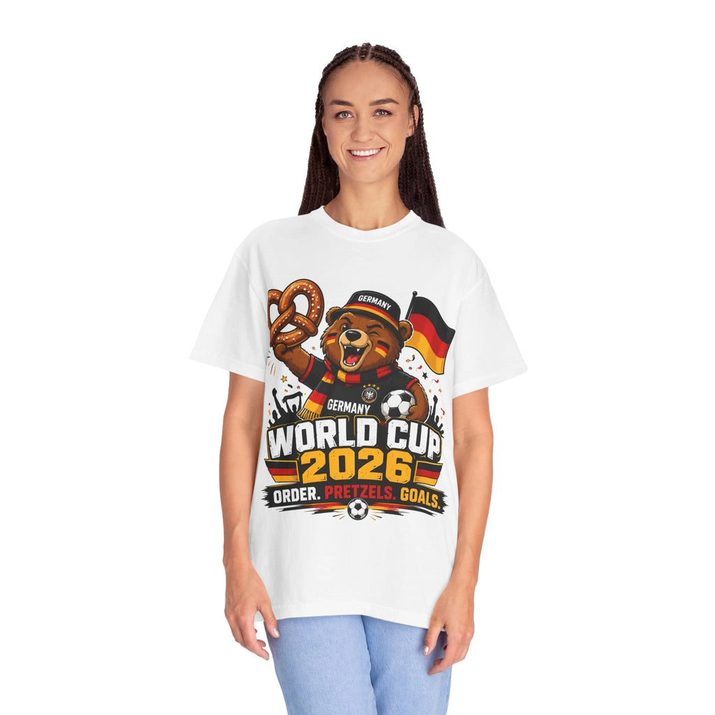 Germany World Cup 2026 Bear Pretzel Soccer T-Shirt | Football Fans
