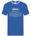 Definition Wine - Mens Ringer - Funny Red White Pinot Drinker Love Pub