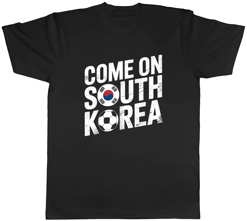 Come on South Korea Supporter Football Fan Mens T-Shirt Tee Gift Top