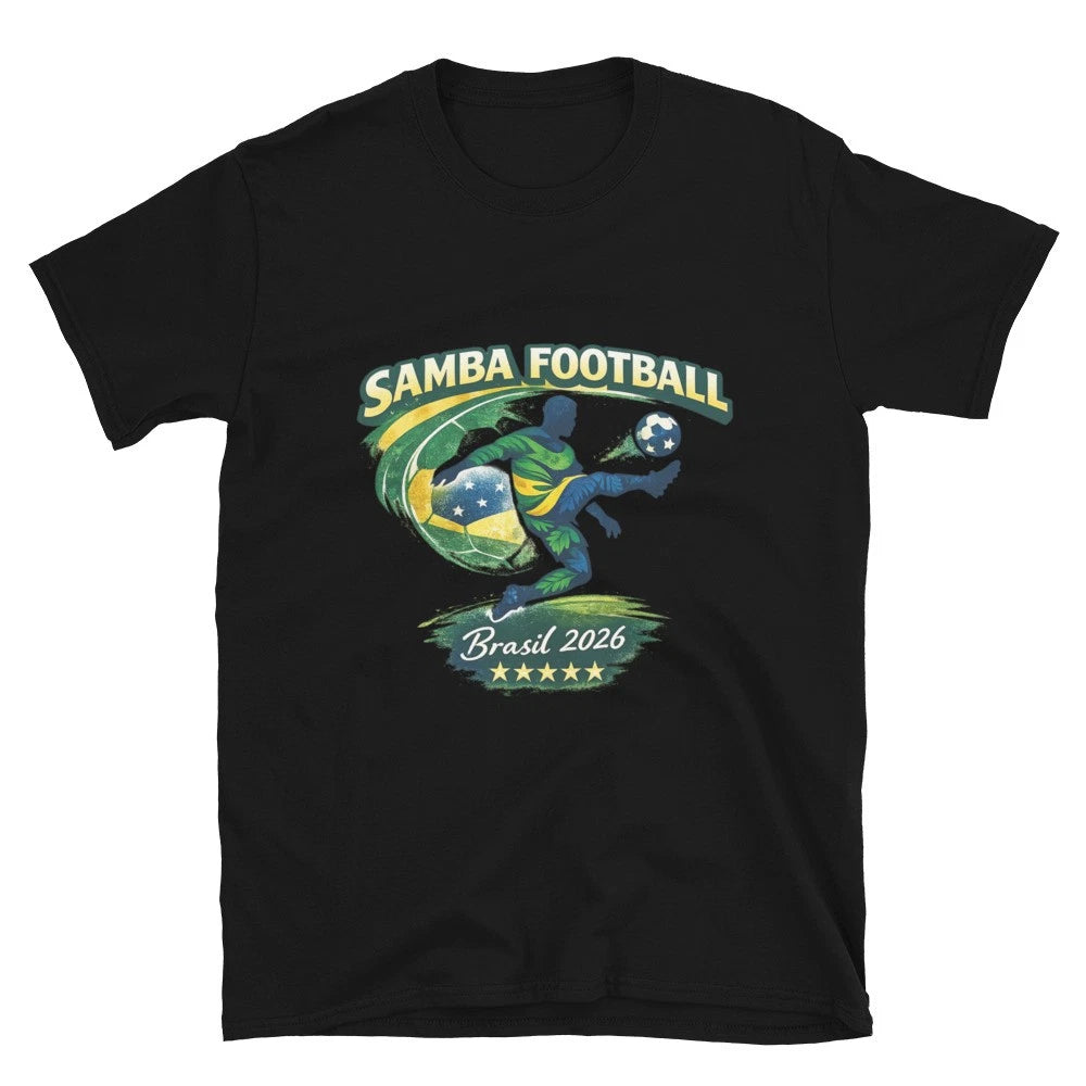 Samba Football Brasil 2026 T-Shirt – Brazil Inspired Soccer  Unisex World Cup
