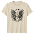 Angel Wings Crystal Celestial Magic T-Shirt Boho Moon Stars Graphic