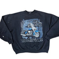 Y2K Mens Classic Motorcycle Graphic Crewneck Sweatshirt T-shirt