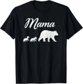 Mama Bear T Shirt With Two Cubs Twin Mom Mother_s Day Gift T-Shirt