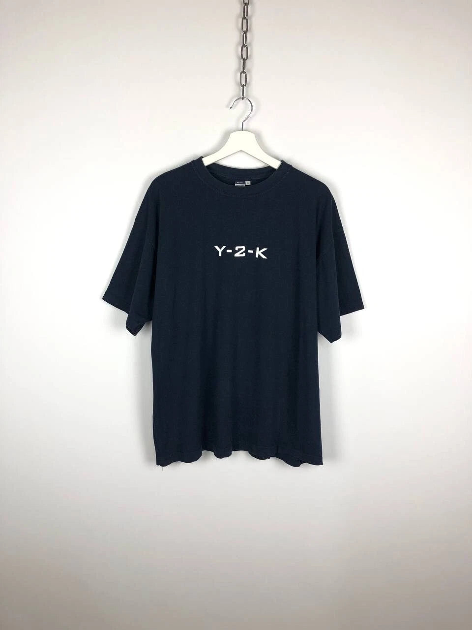 Vintage T-Shirt Basic Concept Y-2-K Oversized Dark Blue Hip-Hop Rap Tee size XL