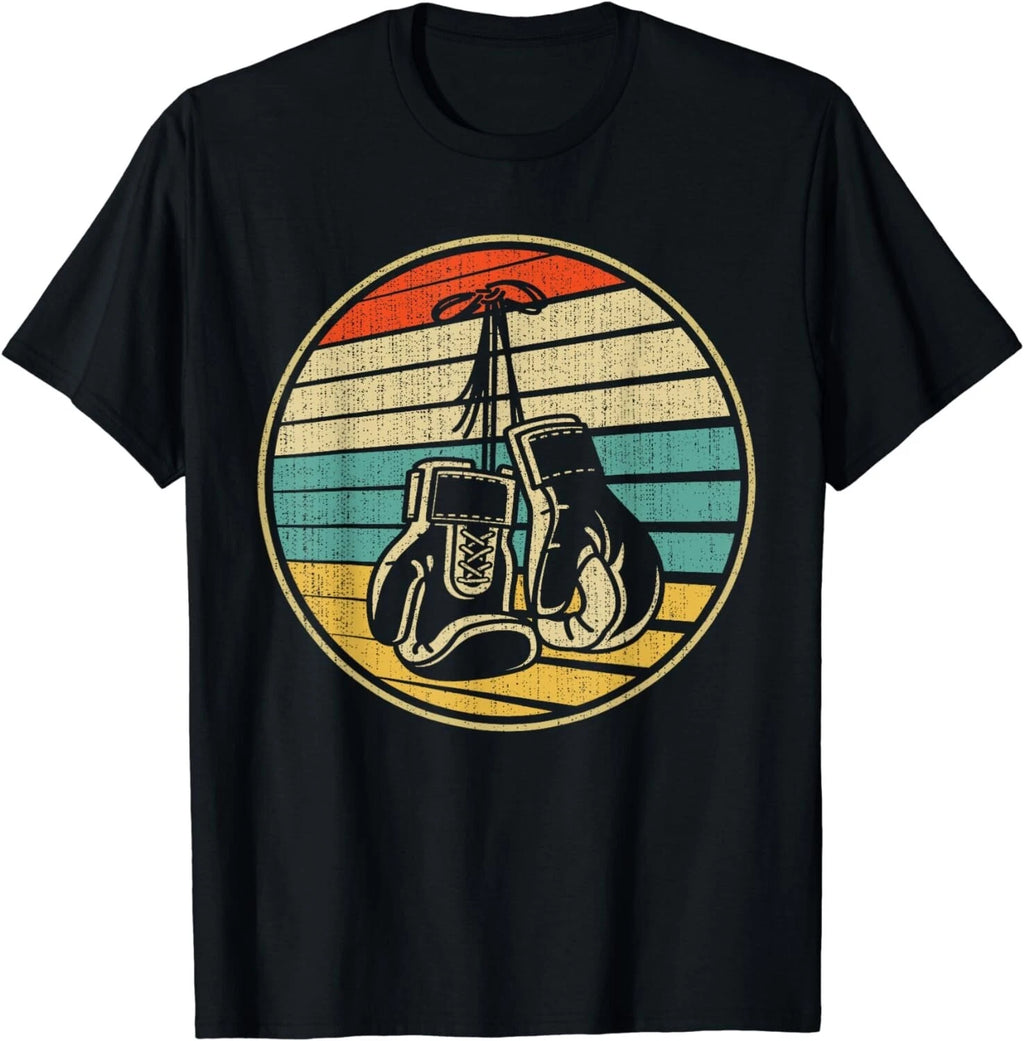 Vintage Retro 60s 70s Style Boxing Gloves Boxer Player Lover Gift Unisex T-Shirt