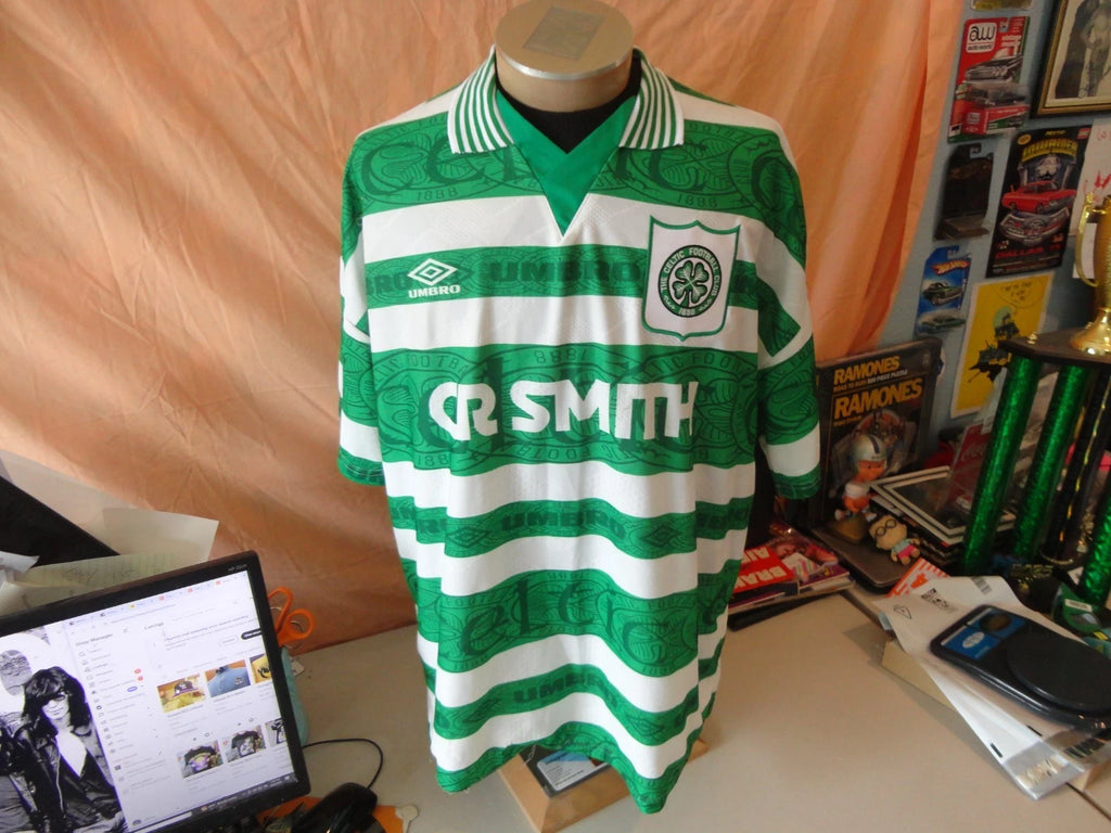 Vintage Umbro Celtic 1995-1997 Home Football Shirt Soccer Jersey Size 2XL