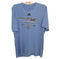 Adidas New York City Football Club NYCFC Graphic T-Shirt Mens XL Light Blue EUC