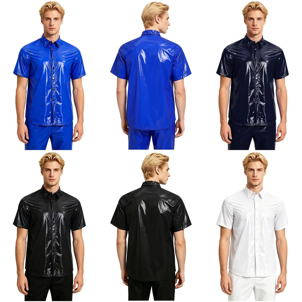 Men T-Shirt Rain Suit Safari Lightweight Sweatshirt Windbreaker Cruise Party