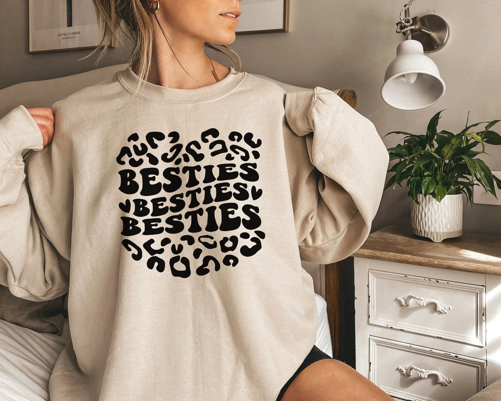 Besties Sweatshirt Best Friend Crewneck Gift for best friend Oversize Sweatshirt