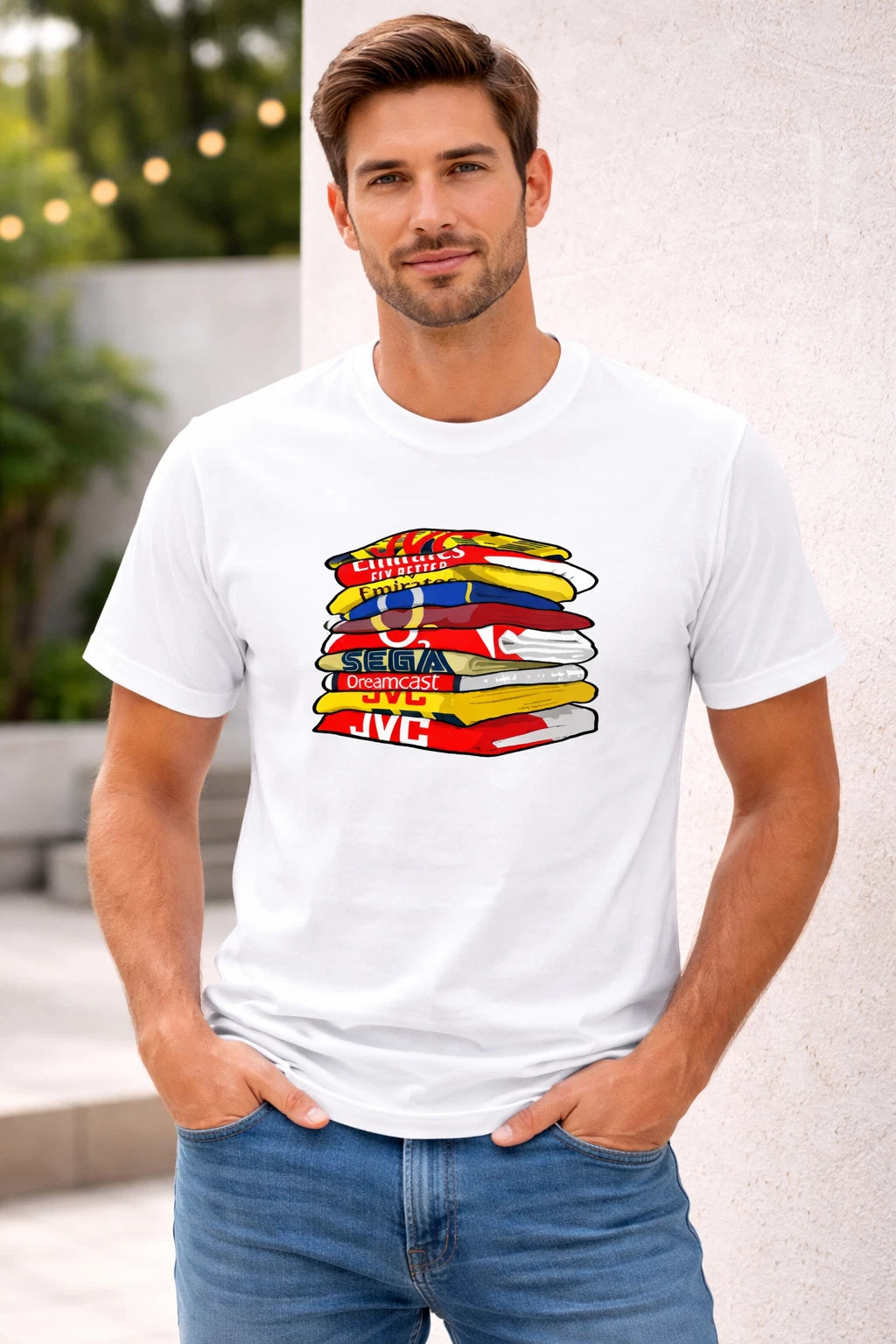 England Arsenal  Soccer Fan T-Shirt – Retro Football Graphic Tee size M
