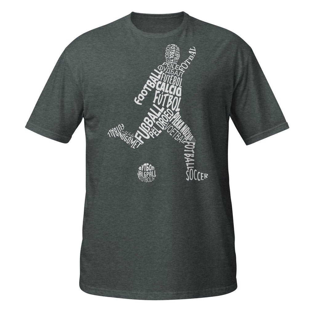 Soccer In Different Languages Word Art Short-Sleeve Unisex T-Shirt, Football Tee