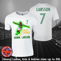 Henrik Larsson Football T-shirt Fans Mens Ladies Kids Gift Soccer Sweden