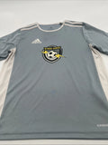 Adidas T Shirt Youth Large Strike Force Soccer Gray Graphic Print ..#25650
