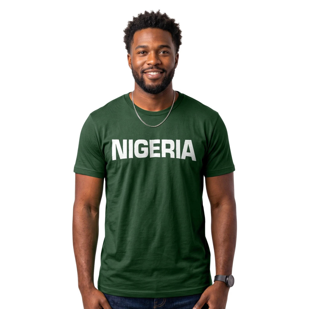 Nigeria Football T-Shirt | Nigeria Supporters Shirt Nigerian Soccer Fan Jersey
