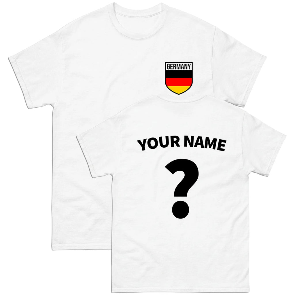 Germany Badge football T Shirt, Personalised football Tee,Custom Name Number Top