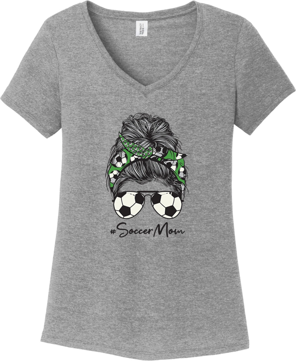 Mom Bun Soccer Mom Soccer Ball Headband Womens Sleeveless Shirt