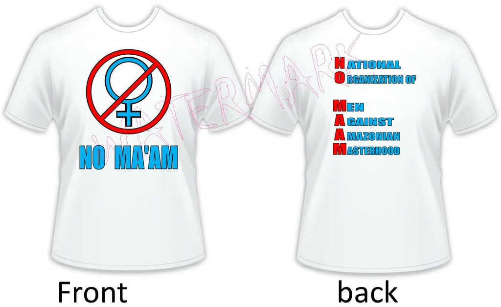 Men's Parody T-Shirt Married With Children: No Ma'am Al Bundy