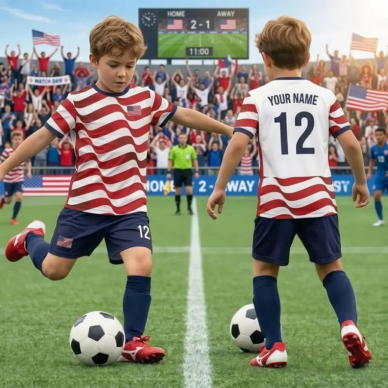 Personalized USA World Soccer 2026 Name & Number Gift Fans