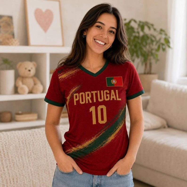 Personalized Portugal Matching Football Shirts, Custom Soccer Jersey Shirt, Moth