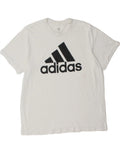 ADIDAS Mens Graphic T-Shirt Top XL White Cotton BZ01