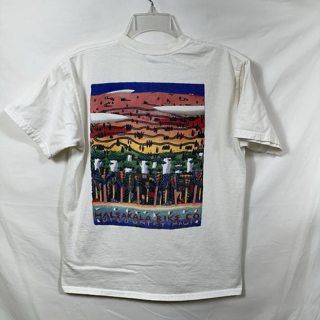 Vintage Haleakala Bike Co T-Shirt Upcountry Maui Express Medium Tee Cycling M