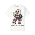 USA 2026 Soccer Unisex T Shirt Cute Eagle Mascot Graphic Tee Retro Football Fan