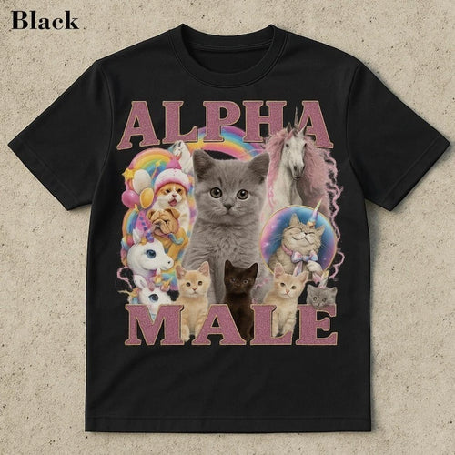 Alpha Male Funny Kitten Shirt, Funny Cat Meme Shirt, Boyfriend Gift Size S-3XL