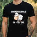 Mens Funny Sheep Motif Cotton T-Shirt Size XS to 5XL