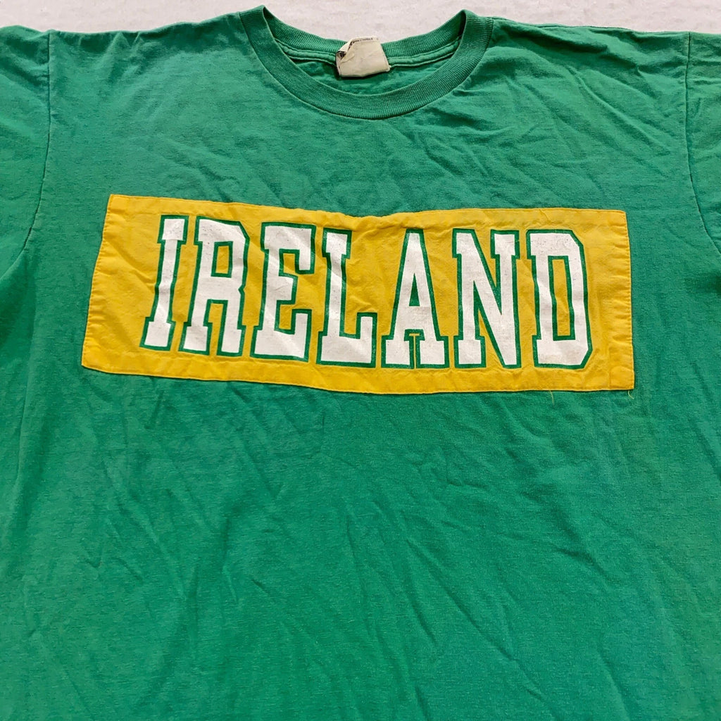 vintage 90s IRELAND WORLD CUP SPORTS T-Shirt LARGE soft soccer