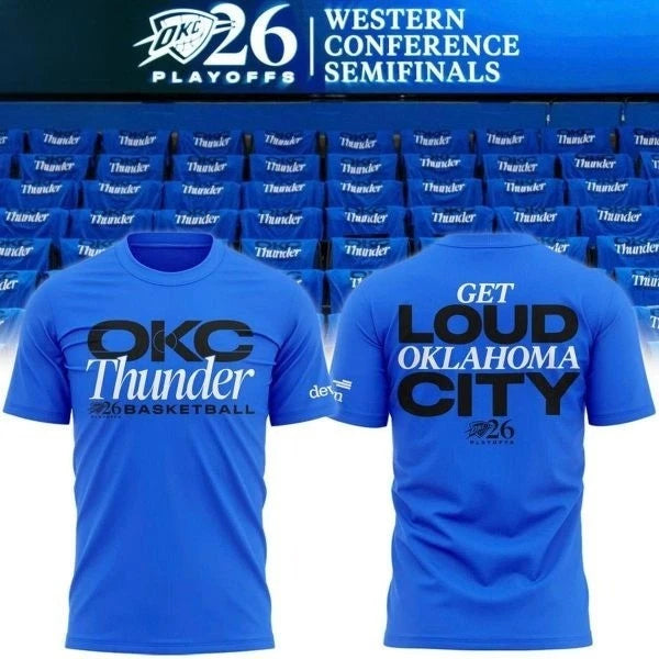 OKC Thunder 2026 Playoffs Round 2 For City For Team For The Game T-Shirt