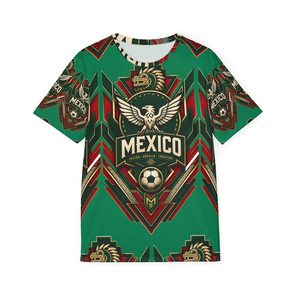 Mexico Inspired Soccer-Football AOP Jersey | Geometric Supporter Streetwear