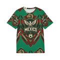 Mexico Inspired Soccer-Football AOP Jersey | Geometric Supporter Streetwear