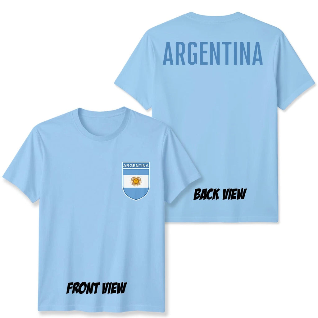 Argentina Football Unisex Kids T-Shirt Country Pride Soccer Tee #WC