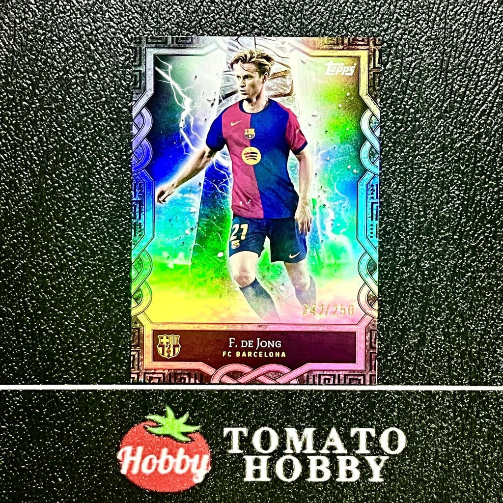 FRENKIE DE JONG /250 REFRACTOR TOPPS FC BARCELONA FAN SET 2024-25 BARCELONA