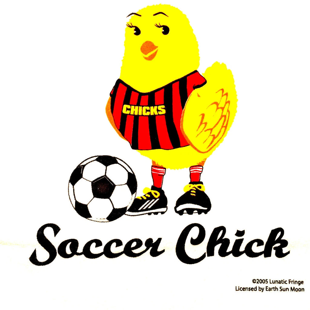 T-shirt Chick Cotton Soccer XL XXL NEW Sports Girls NWT White