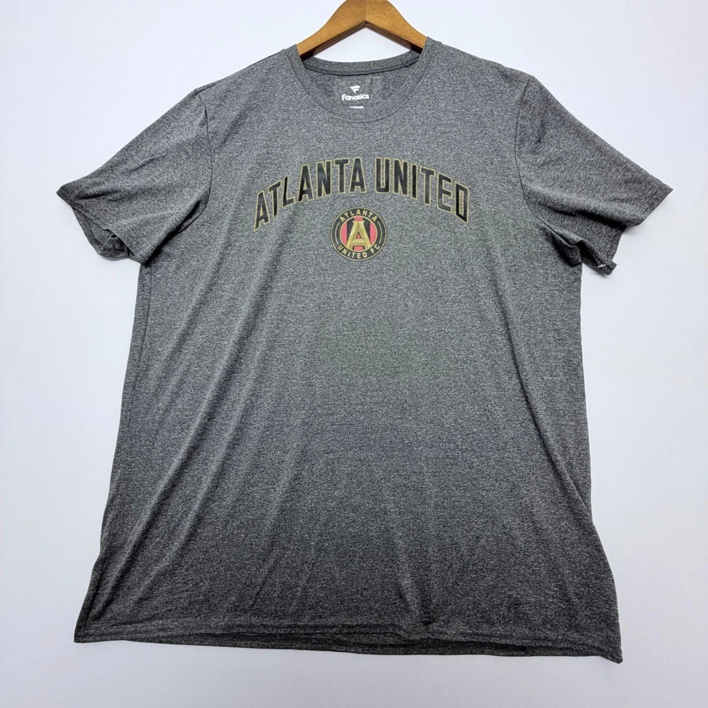 Fanatics Atlanta United FC Mens XL Gray Heather MLS Soccer Graphic T-Shirt