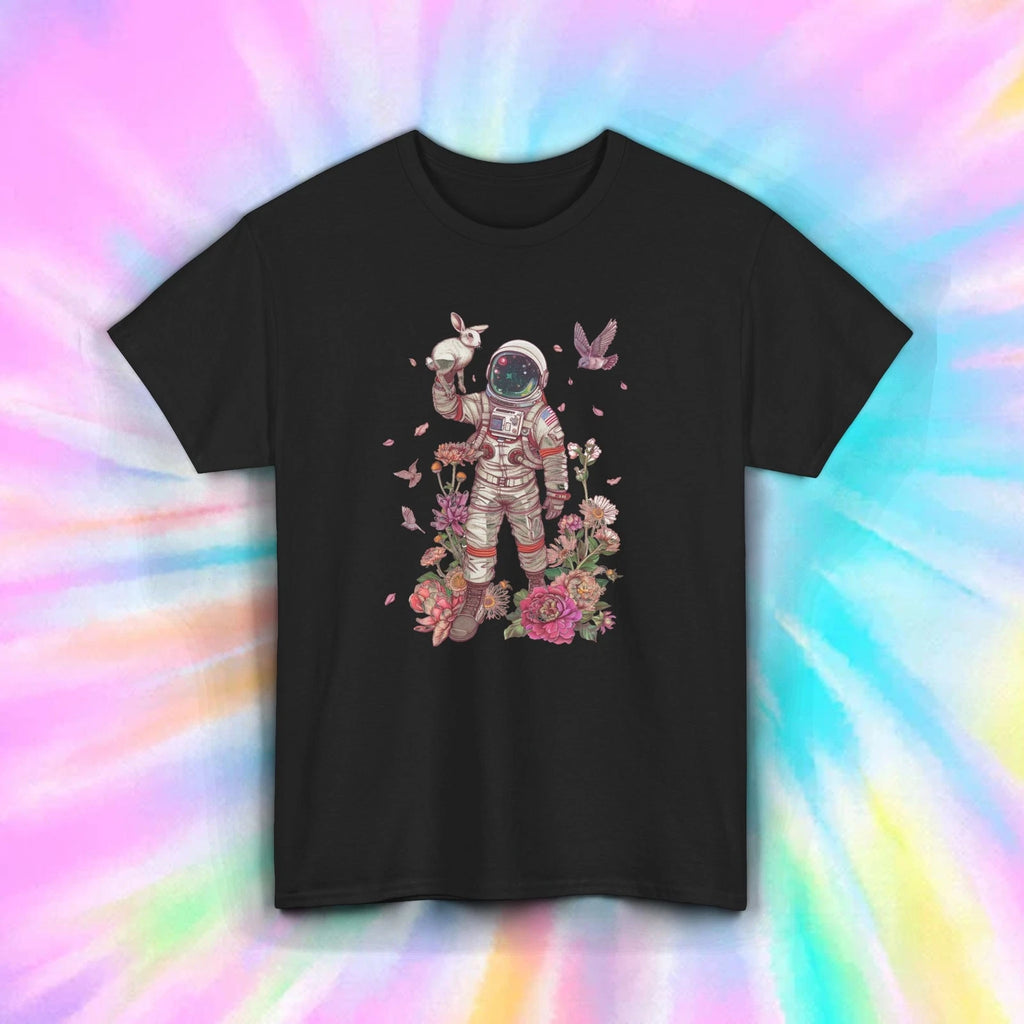 Astronaut Bunny Shirt Space Garden Surreal Aesthetic Graphic Tee S-5XL