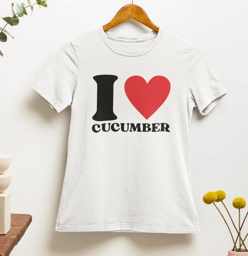 I Love Cucumber T shirt | y2k | 2000s | 90s | vegetarian | plants