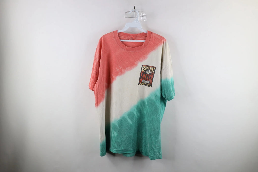 Vtg 90s Mens XL Distressed Spell Out 1994 World Cup Soccer Ireland T-Shirt USA