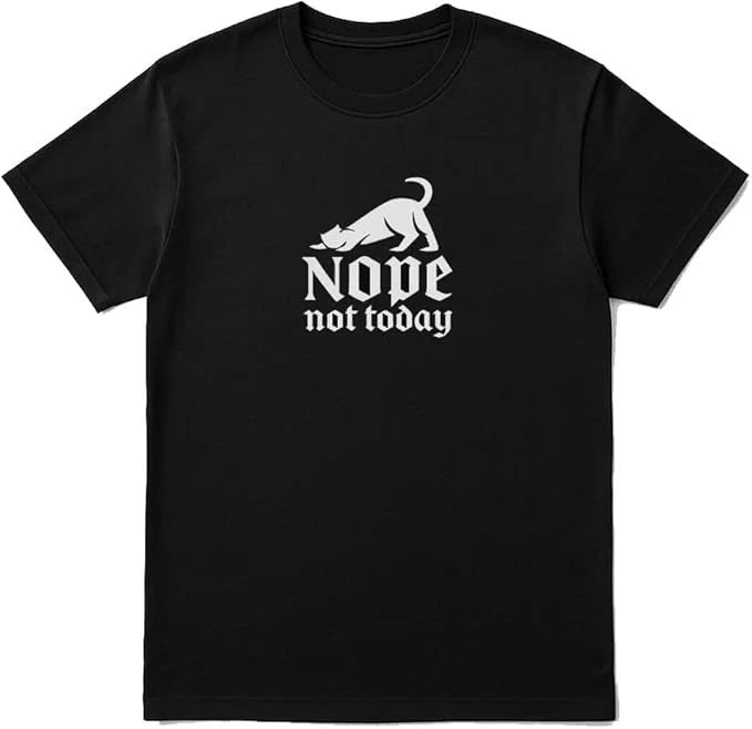 Nope Not Today T-Shirt - Funny Lazy Cat Tee