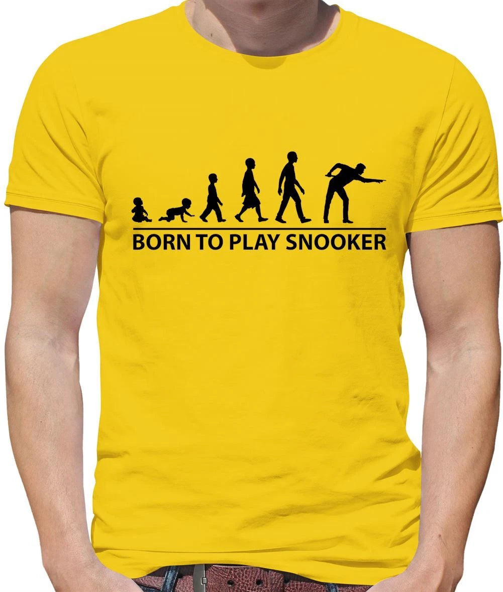 Born to Play Snooker - Mens T-Shirt - 147 Crucible Funny Ronnie Table Love