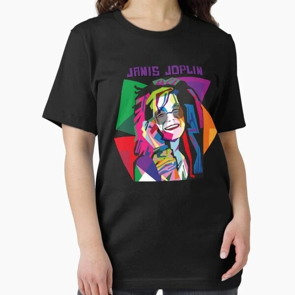 JANIS JOPLIN HIPPIE GEOMETRIC Essential T-Sh New Made Australia T-Shirt S-2XL