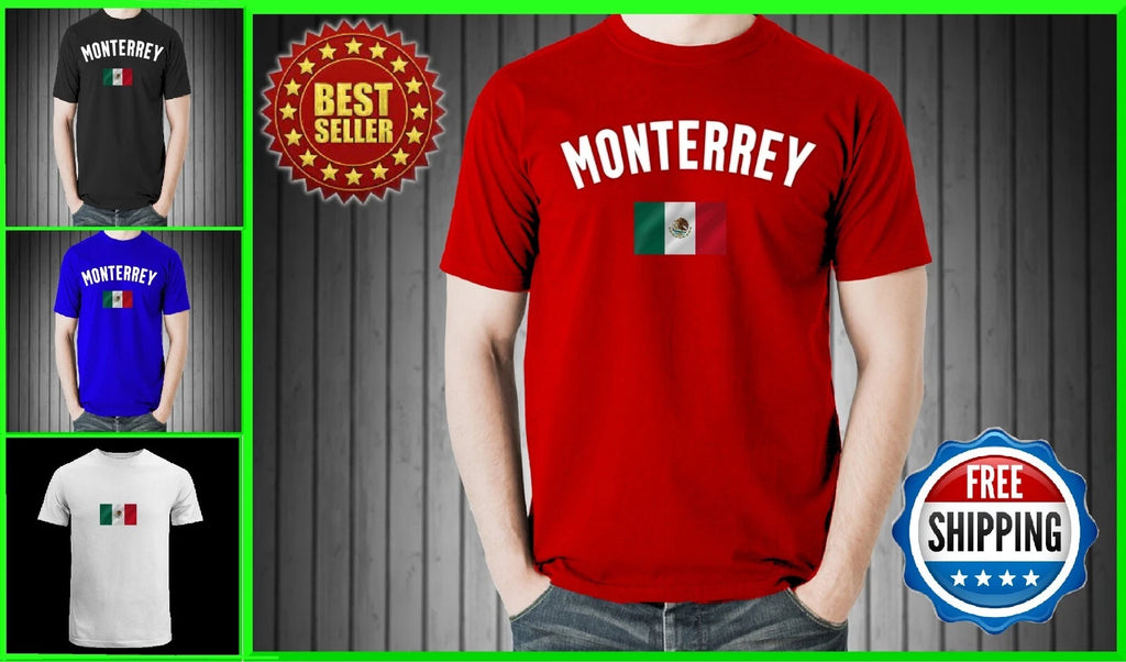 MONTERREY SHIRT RETRO MEXICO PREMIUM CLOTHING MONTERREY CAMISA FREE SHIPPING