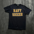 Vintage Navy Soccer Shirt Mens Medium Blue 1980s Champion US NAVY