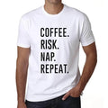 ULTRABASIC men's t-shirt coffee risk nap repetition coffee risk nap repeat