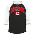 Canada Flag Leaf Soccer Season Football Raglan Baseball Canadian Flag Shirt