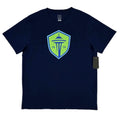 Stadium Essentials SEATTLE SOUNDERS 1974 Soccer MLS Men Navy Blue Shirt 2XL NWT