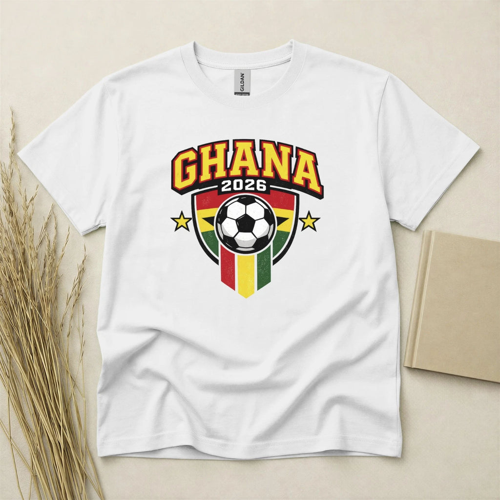 Ghana 2026 Football Fan T Shirt Soccer Supporters Gildan Cotton Family Top